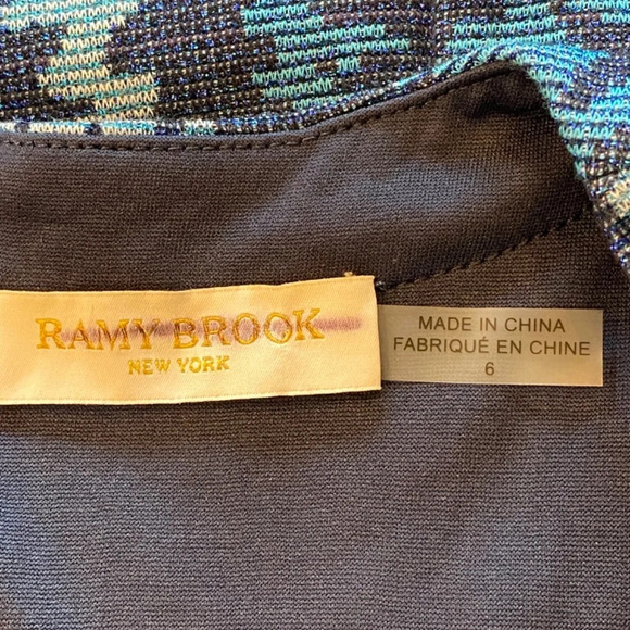 New! Ramy Brook Kathleen blue button front Dress nwot 33745 - Picture 6 of 9